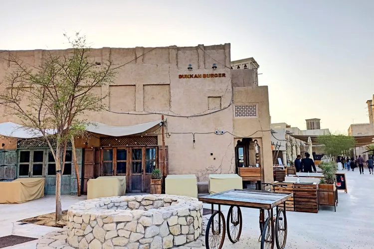 Traditional building in the historic Bastakiya district of Dubai.